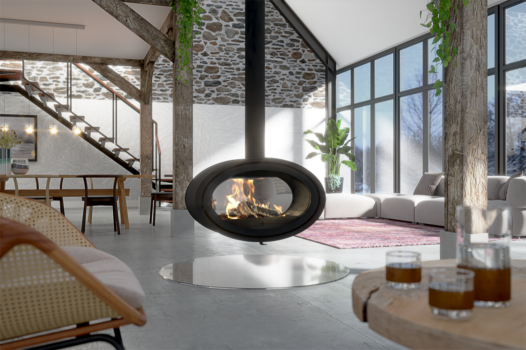 Dik Guerts Oval Wood Burning Stove