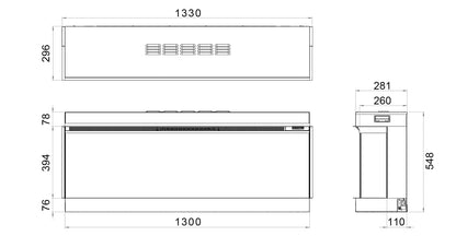 Solus VS130 Electric Fire