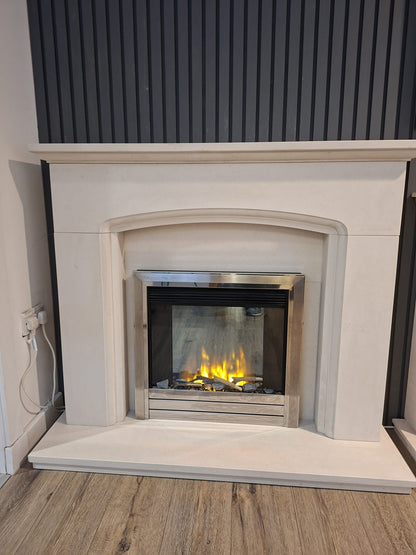 Cullen Limestone Fireplace & Evonic Kepler 22 Electric Fire – Ex-Display Package
